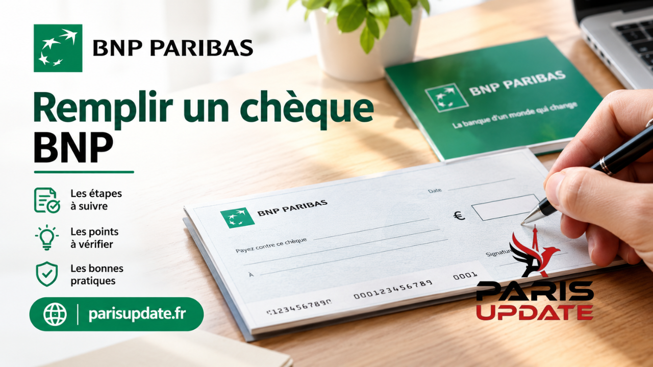 Remplir un chèque BNP